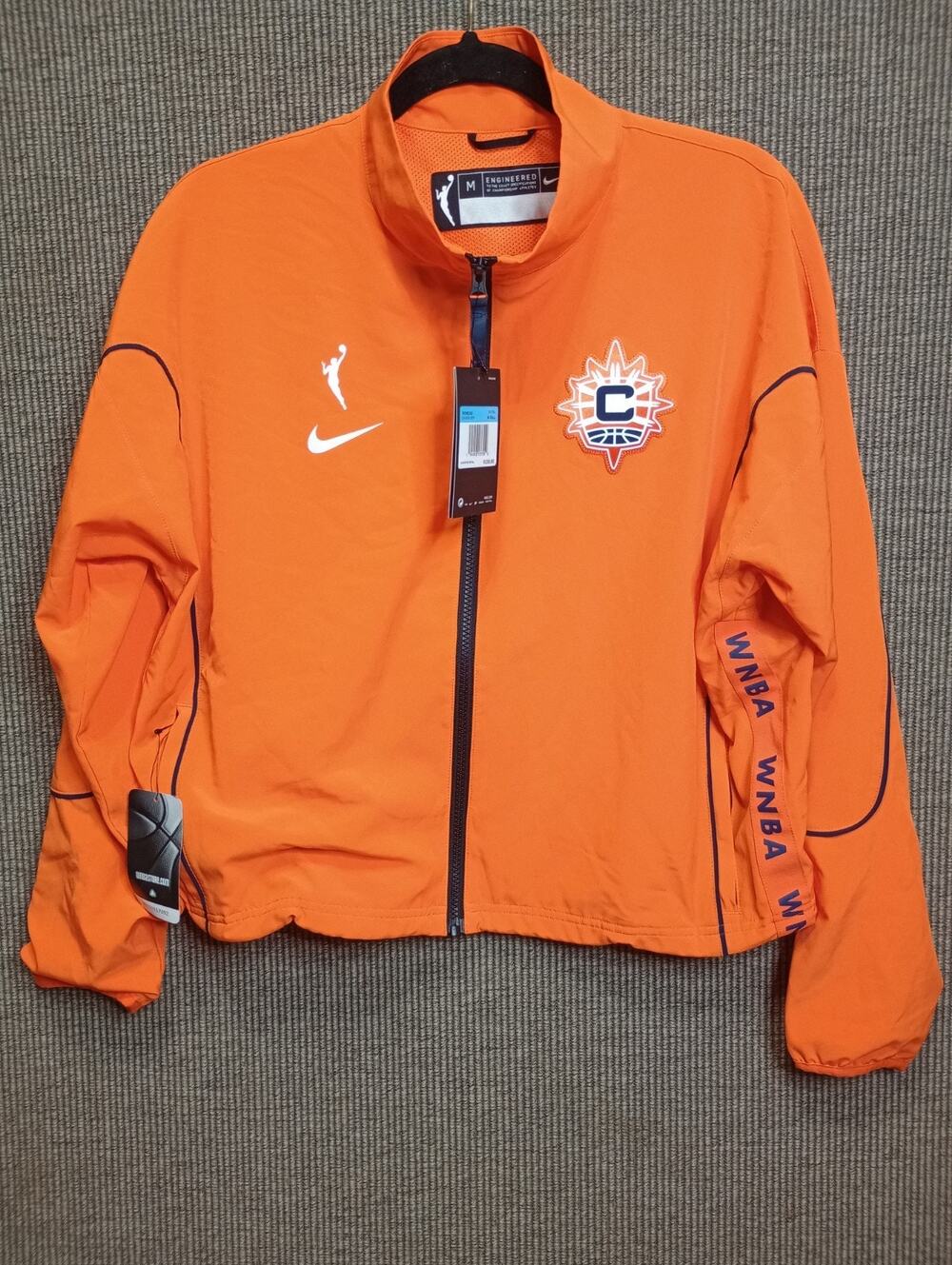 Nike Connecticut Sun WNBA Dri-FIT Full Zip Jacket Womens Size M Orange NWT $130